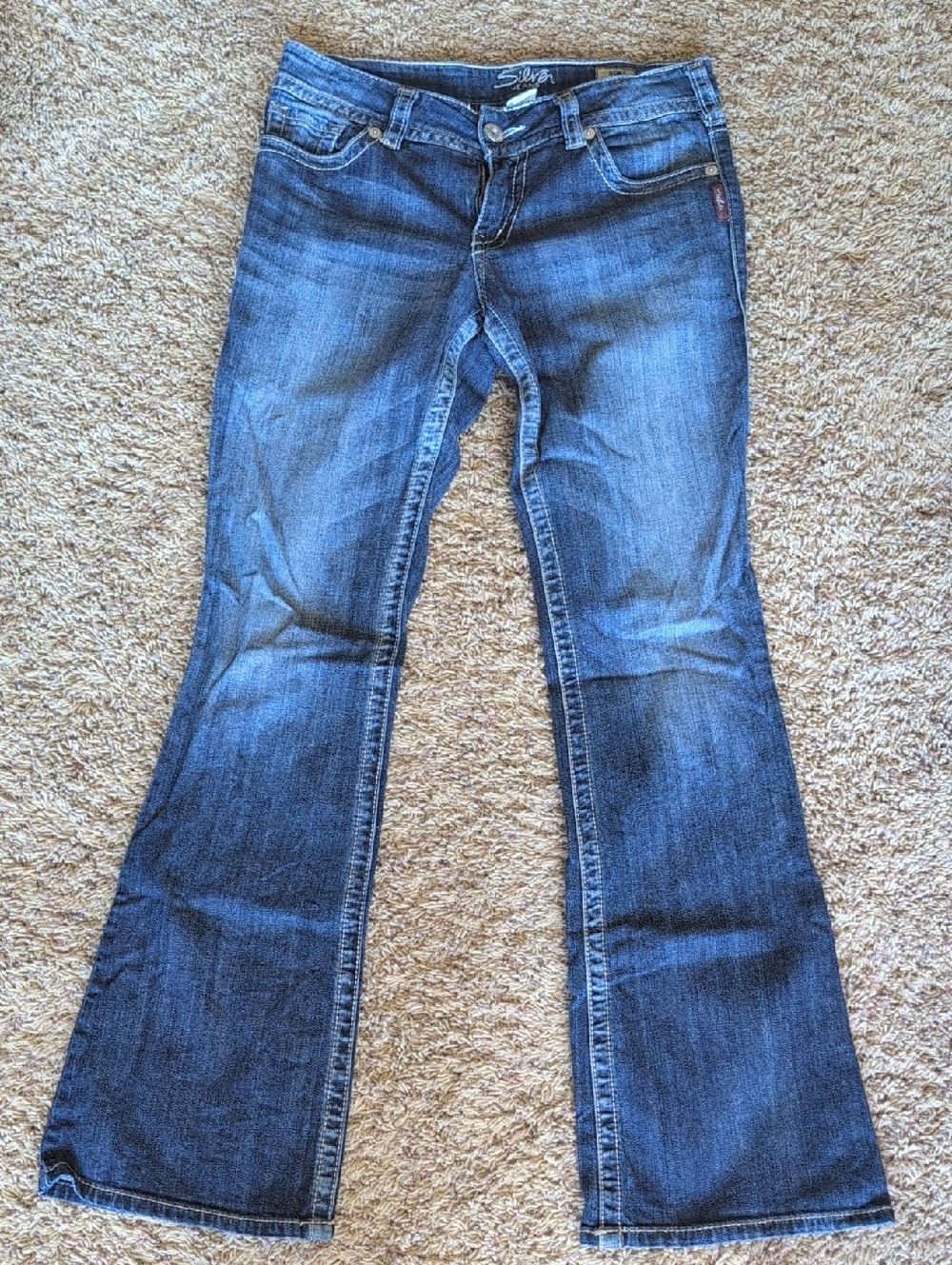 Silver Jeans Medium Blue Boot-Cut Denim